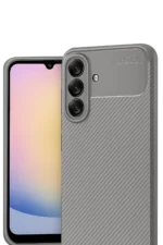 Uray store Samsung Galaxy A17 5G Auto Focus Karbon Kapak - Gri - Görsel 2
