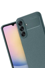 Uray store Samsung Galaxy A17 5G Auto Focus Karbon Kapak - Koyu Yeşil - Görsel 3