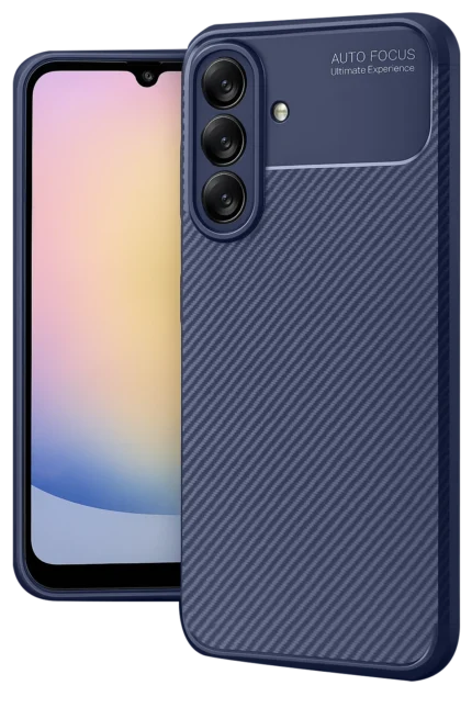 Uray store Samsung Galaxy A17 5G Auto Focus Karbon Kapak - Lacivert