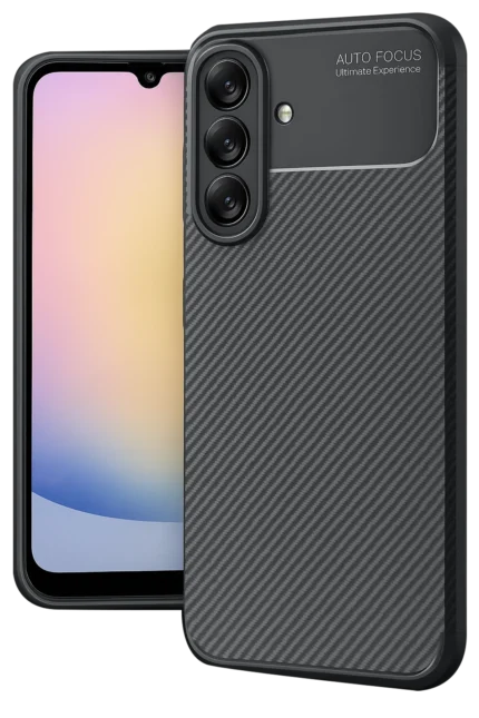 Uray store Samsung Galaxy A17 5G Auto Focus Karbon Kapak - Siyah