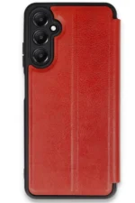 Uray store Samsung Galaxy A17 5G Flip Cover - Kırmızı - Görsel 2