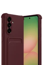 Uray store Samsung Galaxy A17 5G Kelvin Kartvizitli Silikon - Bordo - Görsel 2