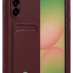 Uray store Samsung Galaxy A17 5G Kelvin Kartvizitli Silikon - Bordo