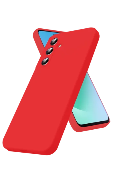 Uray store Samsung Galaxy A17 5G Nano içi Kadife Silikon - Kırmızı
