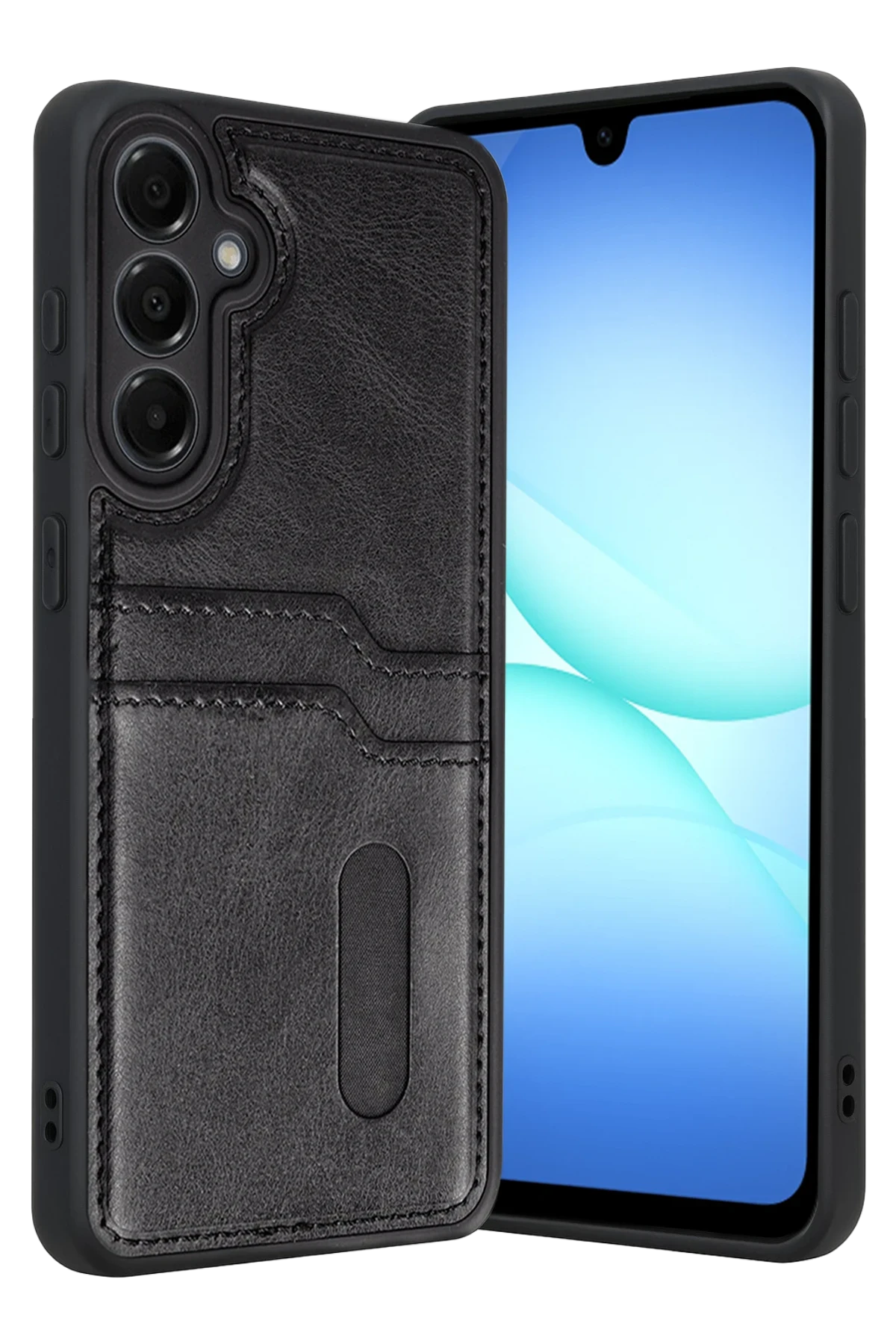 newface-samsung-galaxy-a17-5g-sara-kartvizitli-deri-kilif-siyah-default Uray store Samsung Galaxy A17 5G Sara Kartvizitli Deri Kılıf - Siyah - Görsel 1