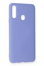 Uray store Samsung Galaxy A20S Kılıf Nano içi Kadife Silikon - Lila - Görsel 3