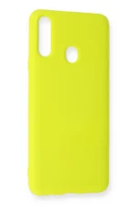 Uray store Samsung Galaxy A20S Kılıf Nano içi Kadife Silikon - Sarı - Görsel 3