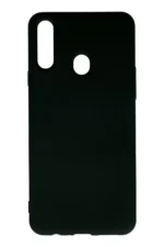 Uray store Samsung Galaxy A20S Kılıf Nano içi Kadife Silikon - Siyah
