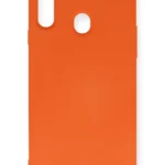 Uray store Samsung Galaxy A20S Kılıf Nano içi Kadife Silikon - Turuncu