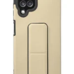 Uray store Samsung Galaxy A22 Kılıf Mega Standlı Silikon - Gold
