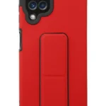 Uray store Samsung Galaxy A22 Kılıf Mega Standlı Silikon - Kırmızı