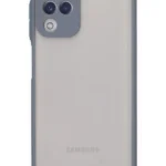 Uray store Samsung Galaxy A22 Kılıf Montreal Silikon Kapak - Gri