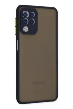 Uray store Samsung Galaxy A22 Kılıf Montreal Silikon Kapak - Lacivert - Görsel 2