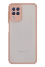 Uray store Samsung Galaxy A22 Kılıf Montreal Silikon Kapak - Pembe