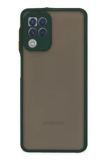 Uray store Samsung Galaxy A22 Kılıf Montreal Silikon Kapak - Yeşil