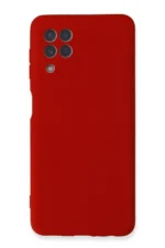 Uray store Samsung Galaxy A22 Kılıf Nano içi Kadife Silikon - Kırmızı