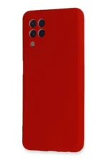 Uray store Samsung Galaxy A22 Kılıf Nano içi Kadife Silikon - Kırmızı - Görsel 3