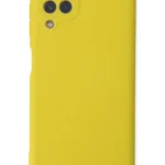 Uray store Samsung Galaxy A22 Kılıf Nano içi Kadife Silikon - Sarı
