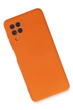 Uray store Samsung Galaxy A22 Kılıf Nano içi Kadife Silikon - Turuncu - Görsel 2