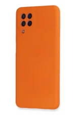 Uray store Samsung Galaxy A22 Kılıf Nano içi Kadife Silikon - Turuncu - Görsel 3