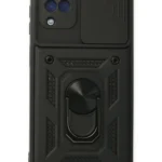 Uray store Samsung Galaxy A22 Kılıf Pars Lens Yüzüklü Silikon - Siyah