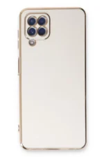 Uray store Samsung Galaxy A22 Kılıf Volet Silikon - Beyaz - Görsel 2