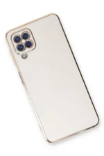 Uray store Samsung Galaxy A22 Kılıf Volet Silikon - Beyaz - Görsel 3