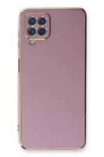 Uray store Samsung Galaxy A22 Kılıf Volet Silikon - Mor - Görsel 2