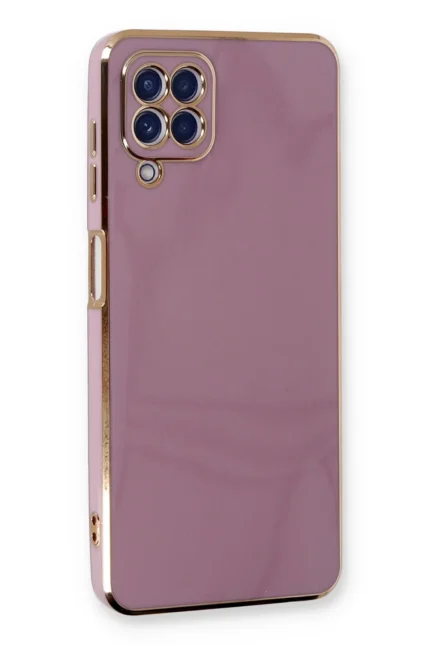 Uray store Samsung Galaxy A22 Kılıf Volet Silikon - Mor