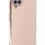 Uray store Samsung Galaxy A22 Kılıf Volet Silikon - Pembe
