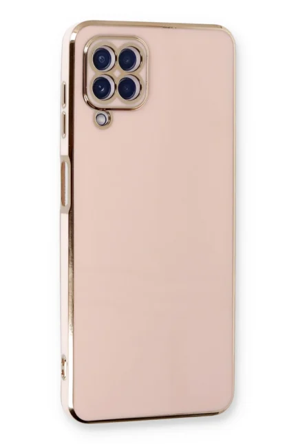 Uray store Samsung Galaxy A22 Kılıf Volet Silikon - Pembe
