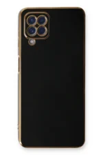 Uray store Samsung Galaxy A22 Kılıf Volet Silikon - Siyah - Görsel 2