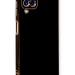 Uray store Samsung Galaxy A22 Kılıf Volet Silikon - Siyah