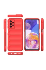 Uray store Samsung Galaxy A23 4G Kılıf Optimum Silikon - Kırmızı - Görsel 3