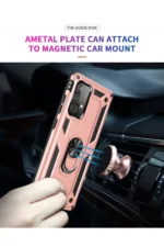 Uray store Samsung Galaxy A23 4G Kılıf Sofya Yüzüklü Silikon Kapak - Rose - Görsel 7