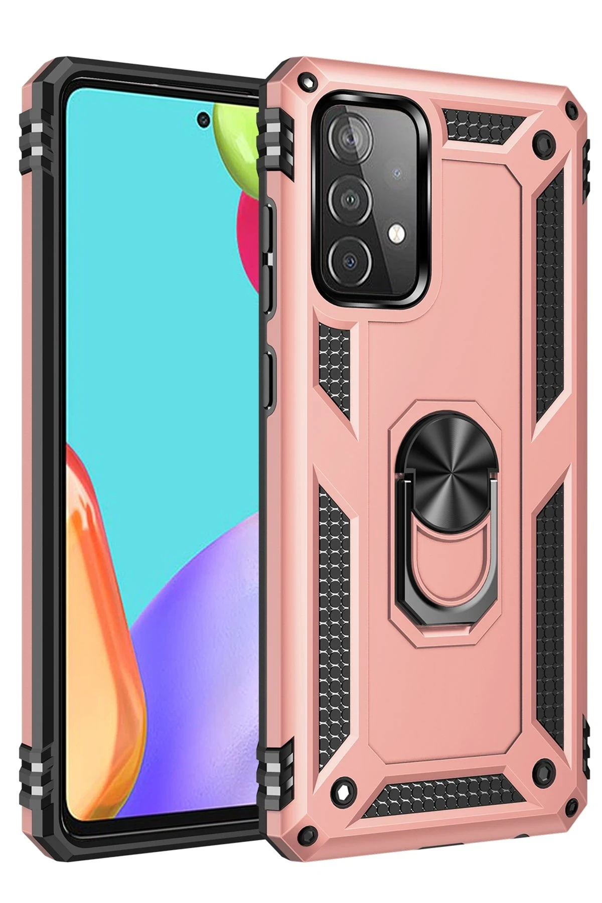 newface-samsung-galaxy-a23-4g-kilif-sofya-yuzuklu-silikon-kapak-rose-default Uray store Samsung Galaxy A23 4G Kılıf Sofya Yüzüklü Silikon Kapak - Rose - Görsel 1