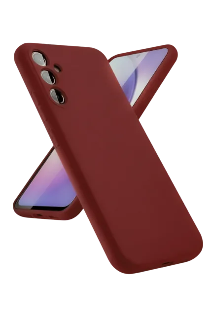 Uray store Samsung Galaxy A24 4G Kılıf First Silikon - Bordo