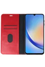 Uray store Samsung Galaxy A24 4G Kılıf Trend S Plus Kapaklı Kılıf - Kırmızı - Görsel 4