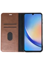 Uray store Samsung Galaxy A24 4G Kılıf Trend S Plus Kapaklı Kılıf - Taba - Görsel 3