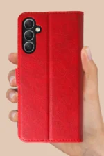 Uray store Samsung Galaxy A24 4G Kılıf Trend S Plus Kapaklı Kılıf - Taba - Görsel 5