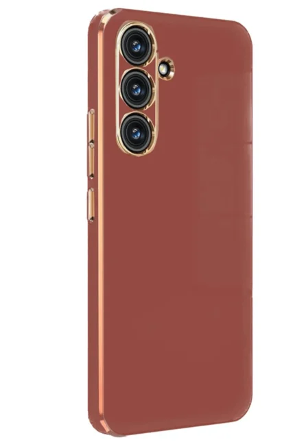 Uray store Samsung Galaxy A24 4G Kılıf Volet Silikon - Kırmızı