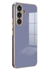 Uray store Samsung Galaxy A24 4G Kılıf Volet Silikon - Mavi