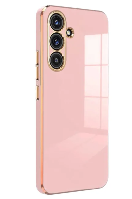 Uray store Samsung Galaxy A24 4G Kılıf Volet Silikon - Pembe