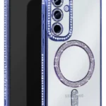 Uray store Samsung Galaxy A25 5G Joke Simli Magneticsafe Kılıf - Mavi