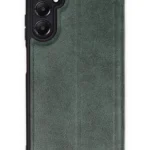 Uray store Samsung Galaxy A25 5G Kılıf Flip Cover - Koyu Yeşil