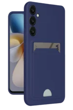 Uray store Samsung Galaxy A25 5G Kılıf Kelvin Kartvizitli Silikon - Lacivert