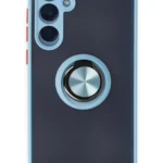 Uray store Samsung Galaxy A25 5G Kılıf Montreal Yüzüklü Silikon Kapak - Buz Mavi