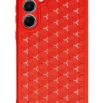 Uray store Samsung Galaxy A25 5G Kılıf Petek Silikon Kapak - Kırmızı