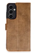 Uray store Samsung Galaxy A25 5G Kılıf Trend S Plus Kapaklı Kılıf - Taba