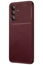 Uray store Samsung Galaxy A26 Kılıf Auto Focus Karbon Kapak - Bordo - Görsel 3